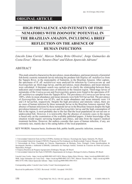 Original Article High Prevalence and Intensity Of