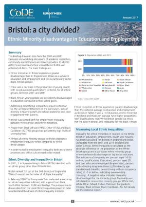 Bristol: a City Divided? Ethnic Minority Disadvantage in Education and Employment