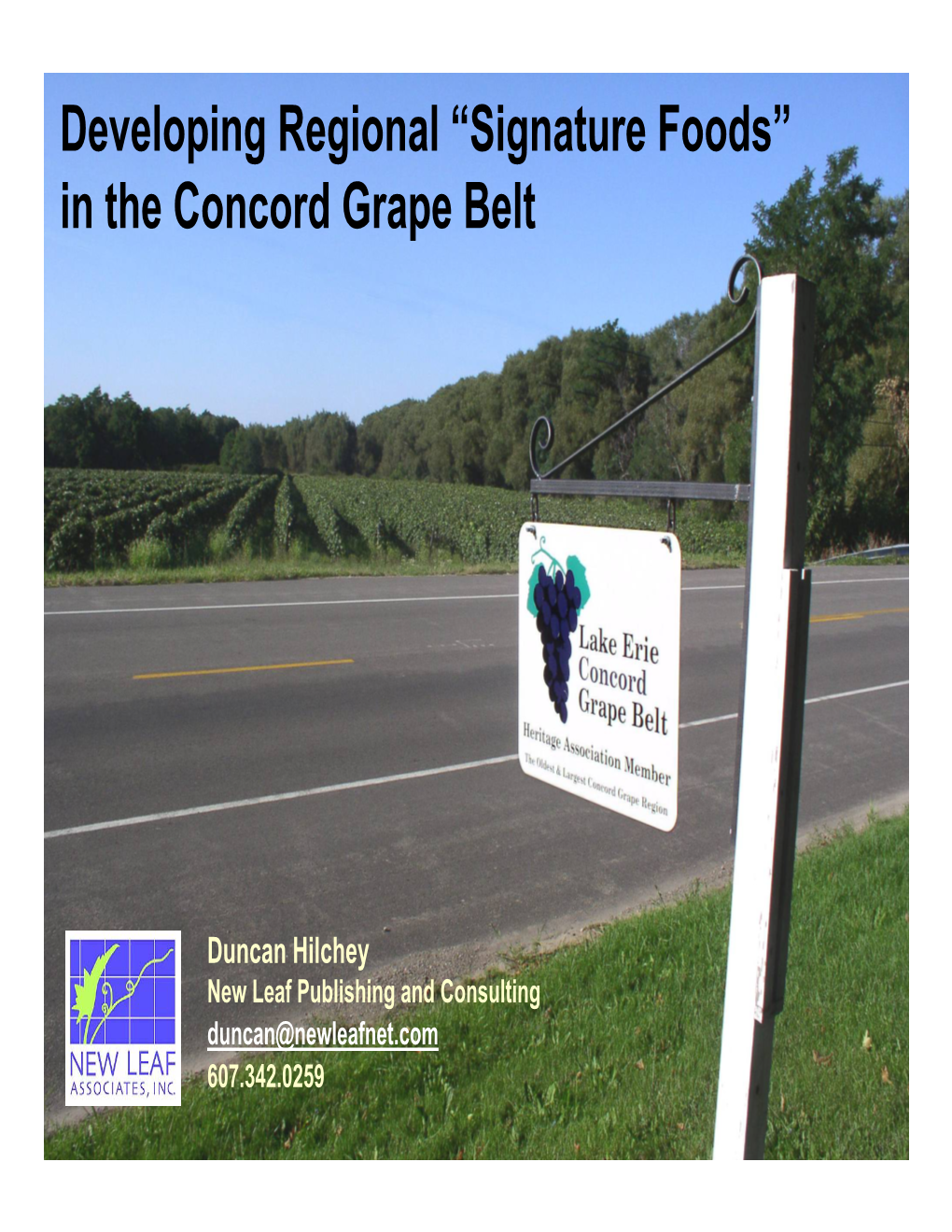 In the Concord Grape Belt