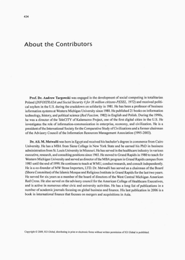 About the Contributors