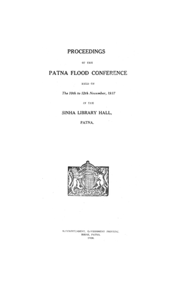 Proceedings P a Tna Flood Conference