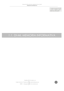 1.1. Di-Mi. Memoria Informativa