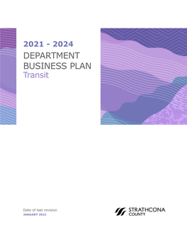 Transit Department Business Plan
