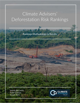Climate Advisers' Deforestation Risk Rankings