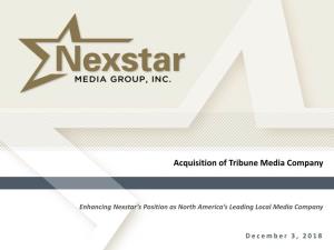 Acquisition of Tribune Media Company