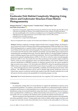 Freshwater Fish Habitat Complexity Mapping Using Above and Underwater Structure-From-Motion Photogrammetry