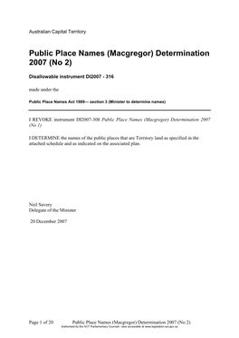 DI2003 Nomenclature