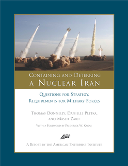 Containing and Deterring a Nuclear Iran