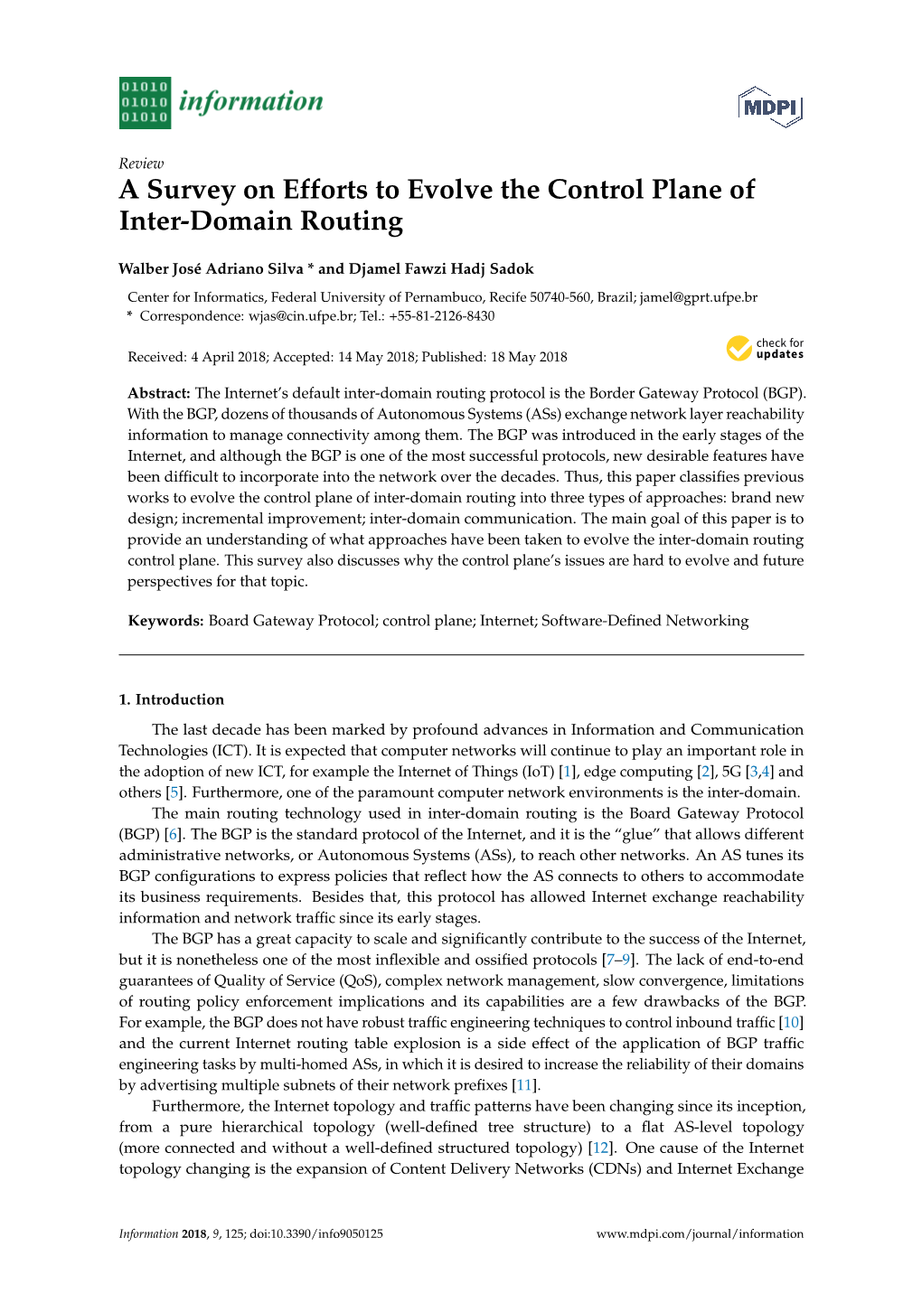 A Survey on Efforts to Evolve the Control Plane of Inter-Domain Routing