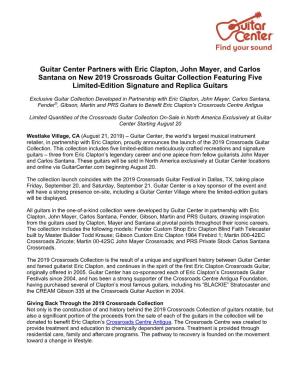 Guitar Center Partners with Eric Clapton, John Mayer, and Carlos