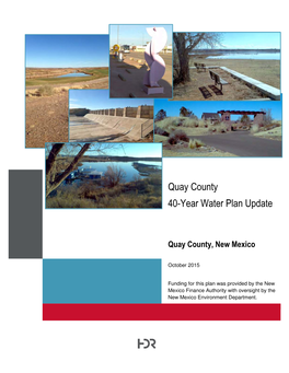 Quay County 40-Year Water Plan Update