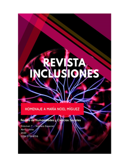 Revista Inclusiones Issn 0719-4706 Volumen 7 – Número Especial – Abril/Junio 2020