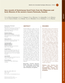 New Records of Humiriaceae Fossil Fruits from the Oligocene and Early