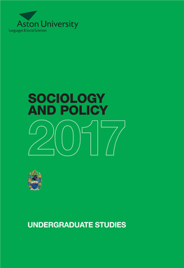 Sociology and Policy