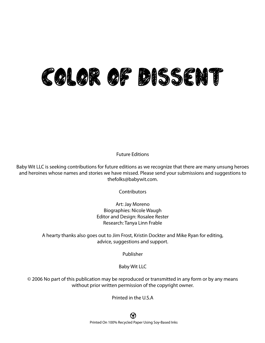 Color of Dissent