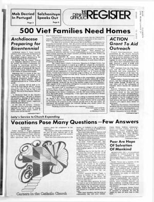 500 Viet Families Need Homes