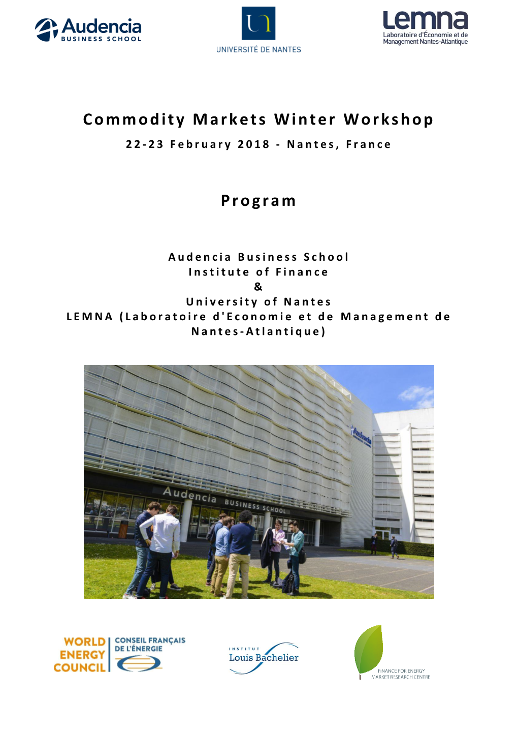 Commodity Markets Winter Workshop Program