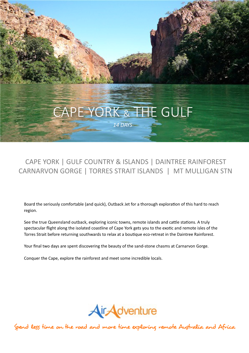 Cape York & the Gulf 2020.Pages