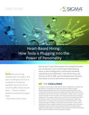 Heart-Based Hiring: How Tesla Is Plugging Into the Power of Personality
