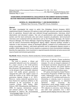 Page 1 508 Ethiopian Journal of Environmental Studies
