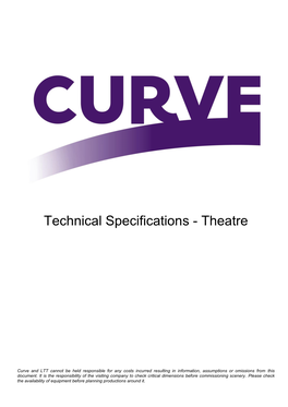 Technical Specifications - Theatre