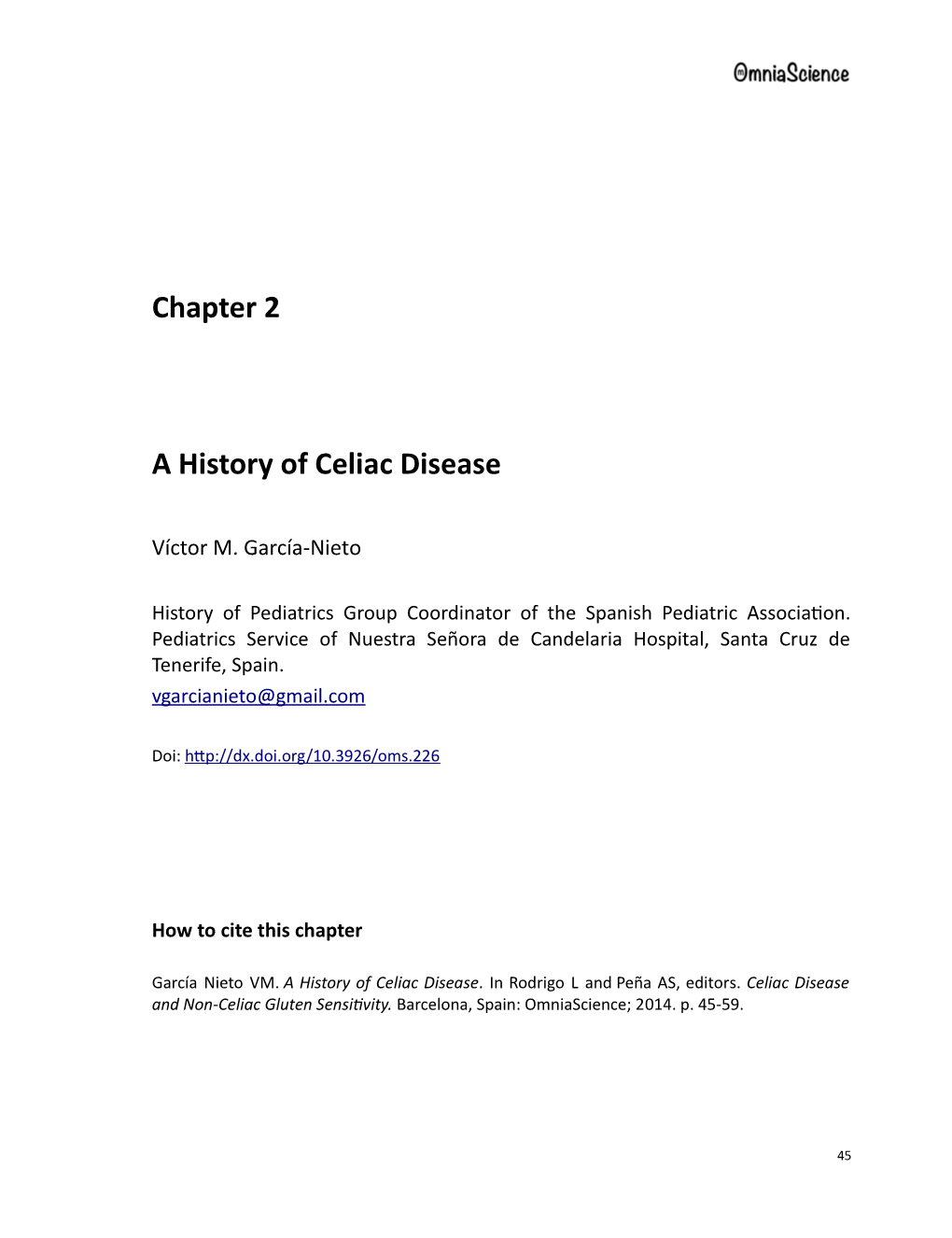 A History of Celiac Disease