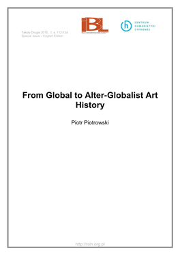 From Global to Alter-Globalist Art History