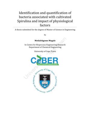 Identification and Quantification of Bacteria Associated with Cultivated