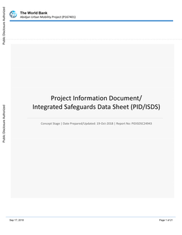 Project Information Document