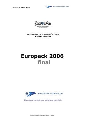 Europack 2006 Final