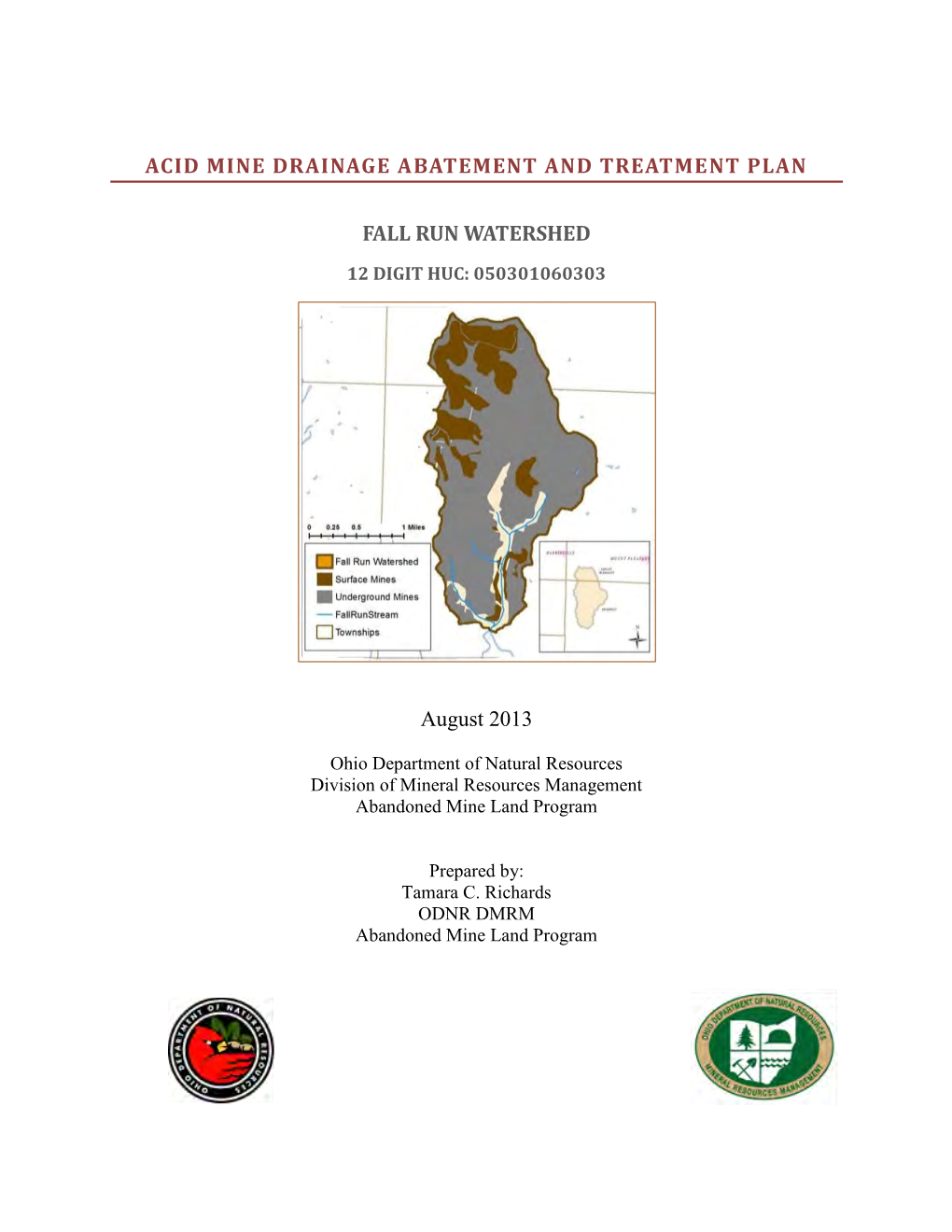 Acid Mine Drainage Abatement and Treatment Plan Fall