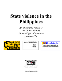 State Violence in the Philippines