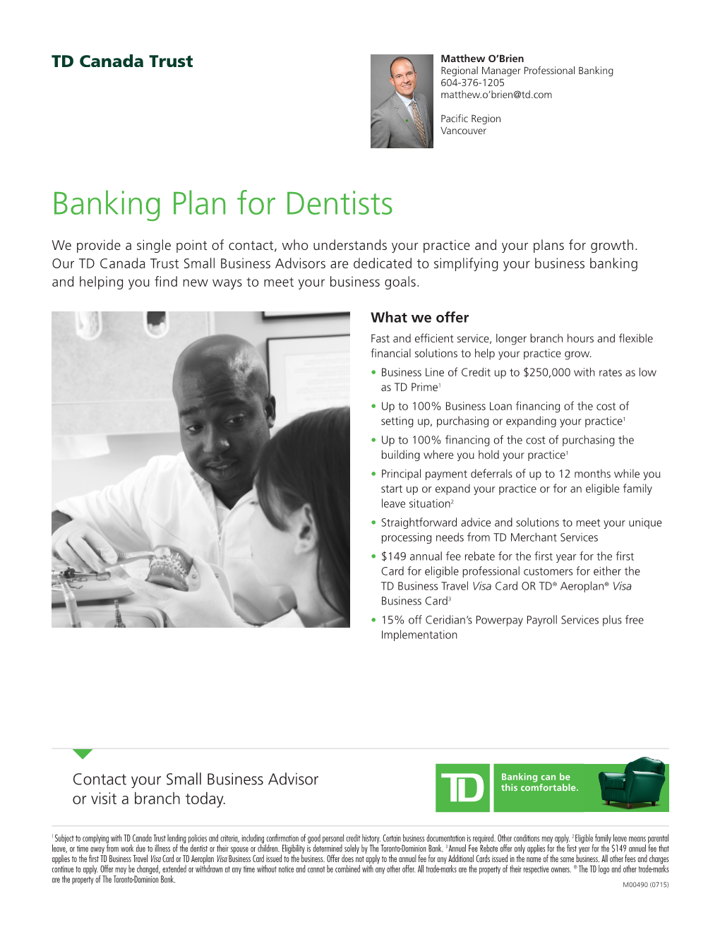 Banking Plan for Dentists