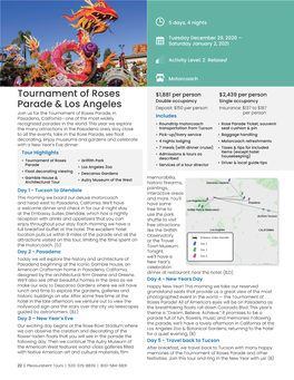 Tournament of Roses Parade & Los Angeles