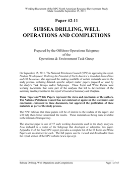 2-11 Subsea Drilling, Well Ops & Completions Paper