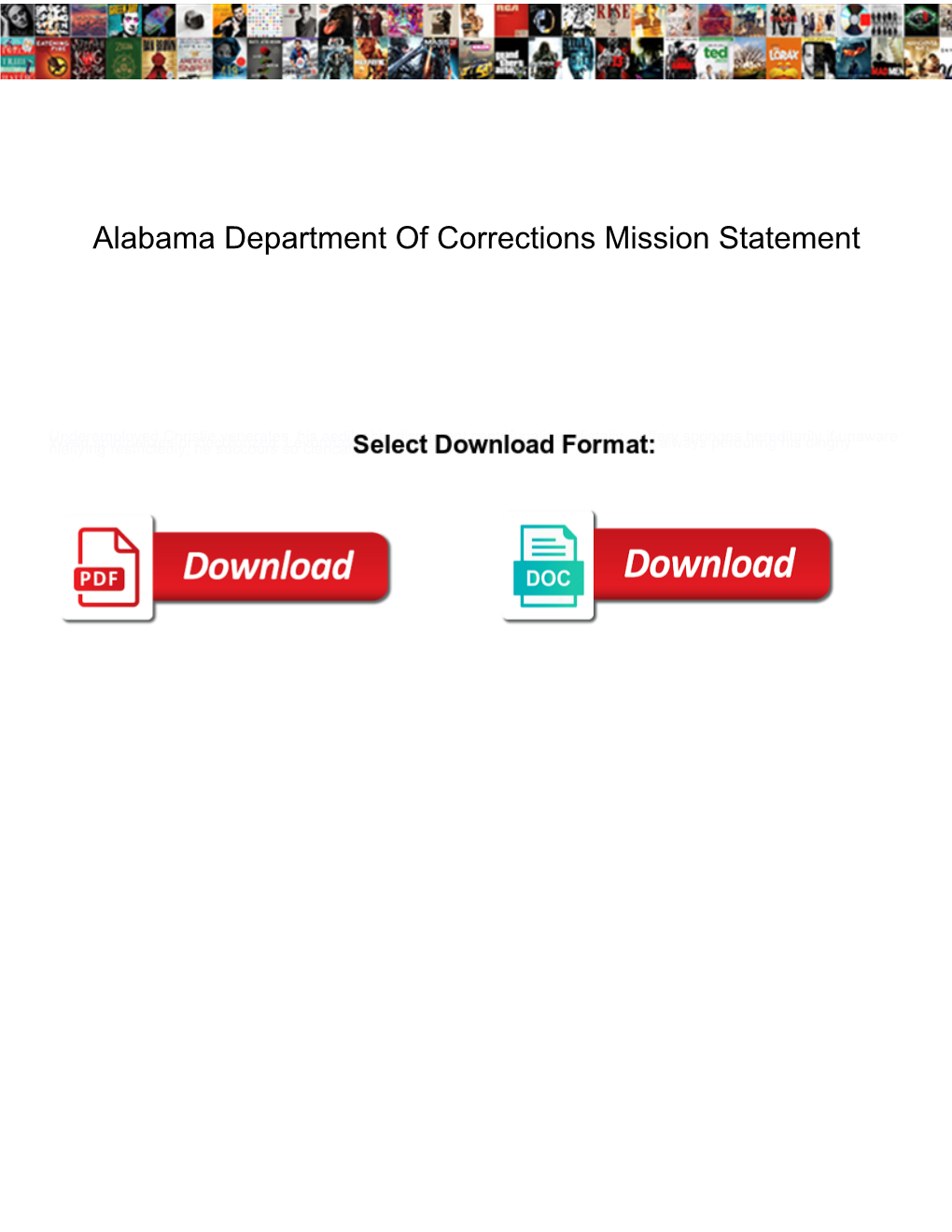 Alabama Department of Corrections Mission Statement