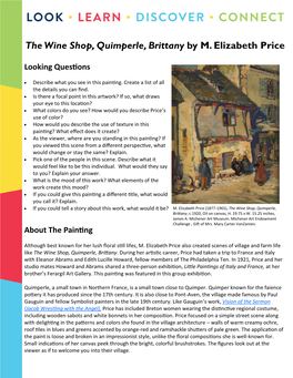 The Wine Shop, Quimperle, Brittany by M. Elizabeth Price