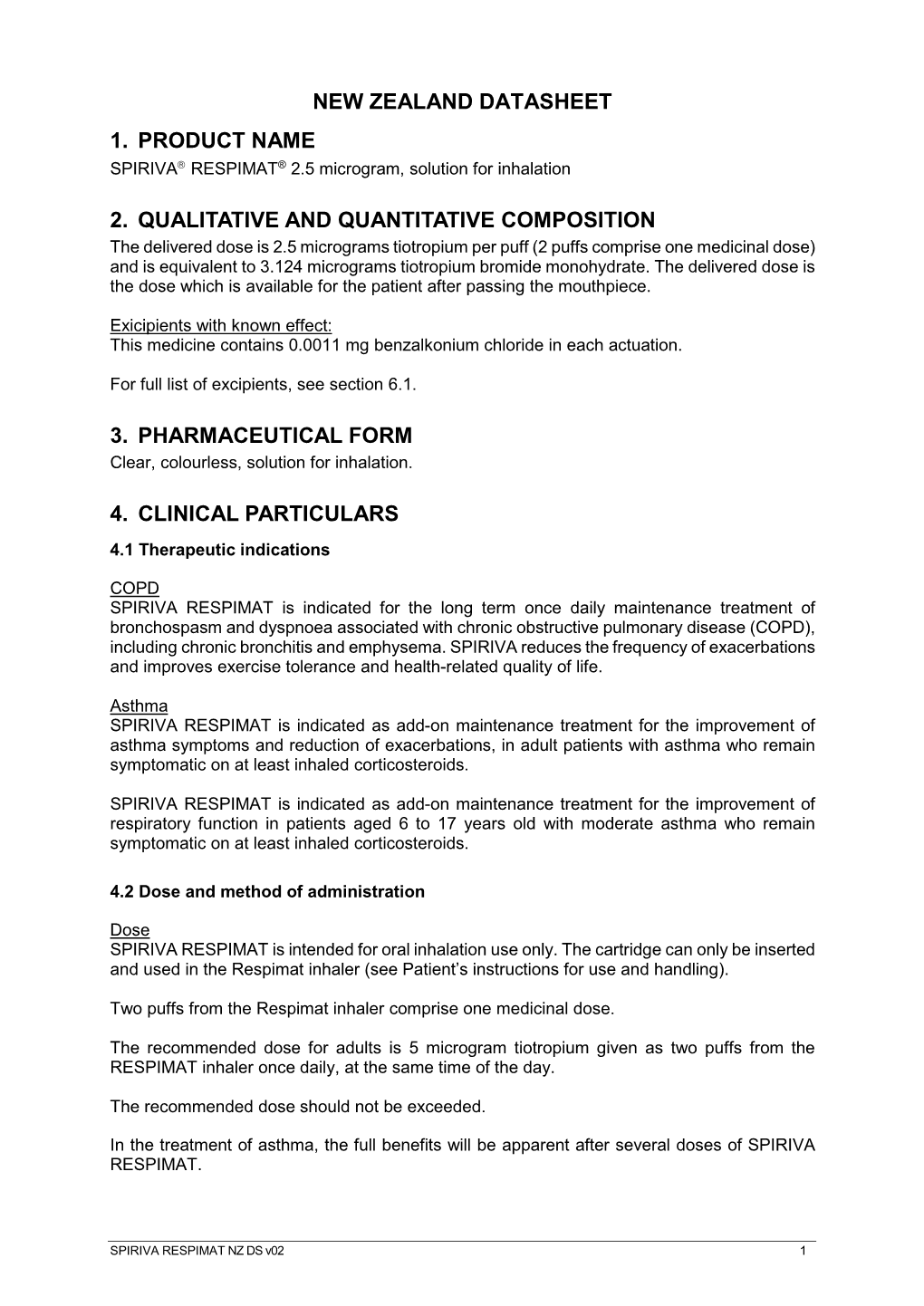 Summary of Product Characteristics