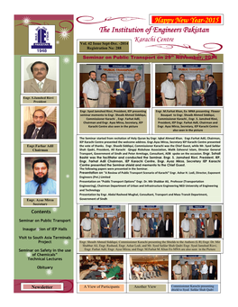 The Institution of Engineers Pakistan Karachi Centre Vol