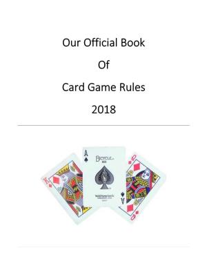 Card Game Rules 2018
