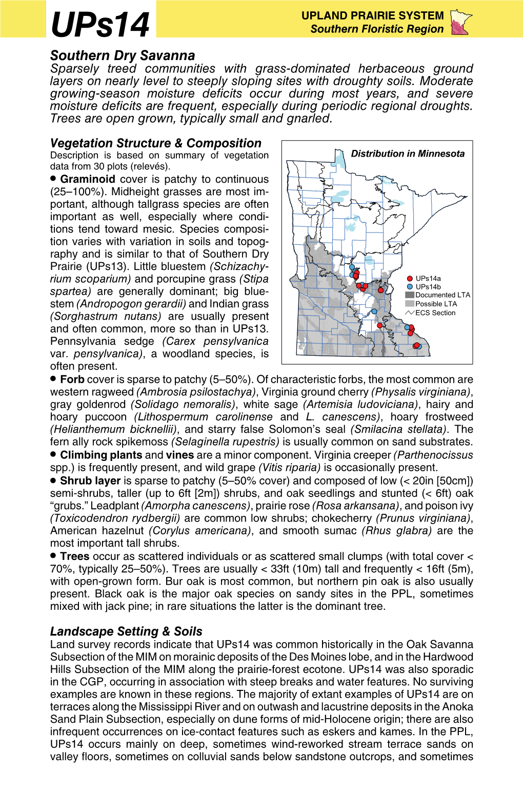 Ups14 Southern Dry Savanna Factsheet