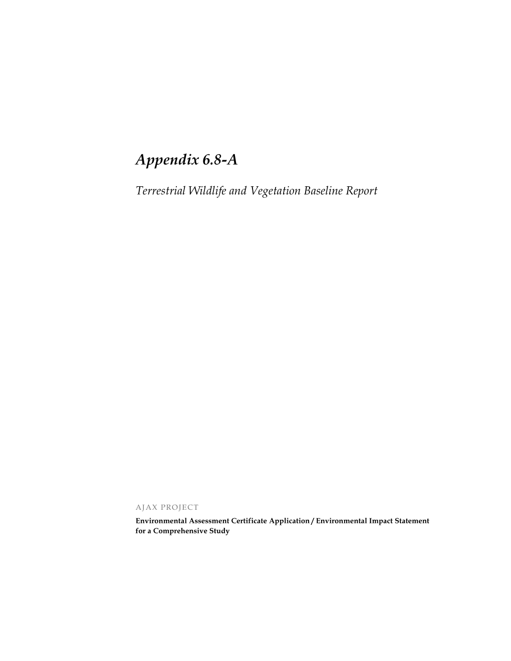 Appendix 6.8-A