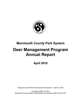 Deer Management Program Annual Report