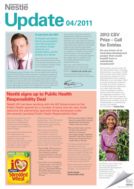 Nestlé UK Corporate Newsletter