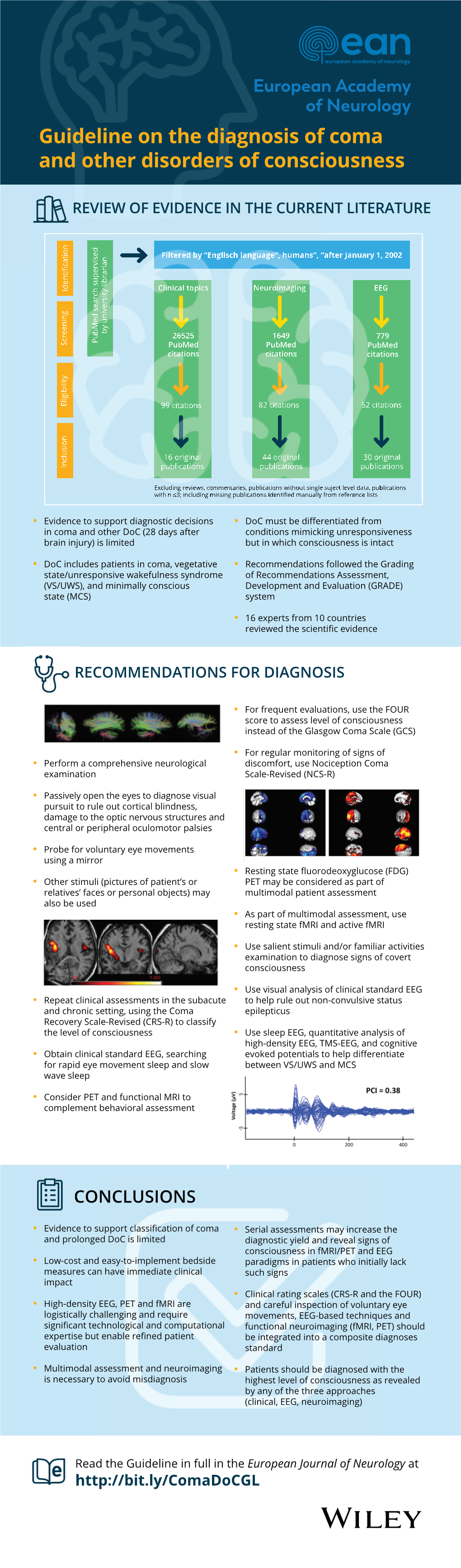 Guideline on the Diagnosis of Coma Infographic