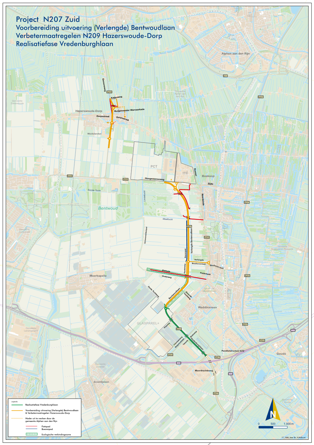 Projectkaart N207-Zuid 2020