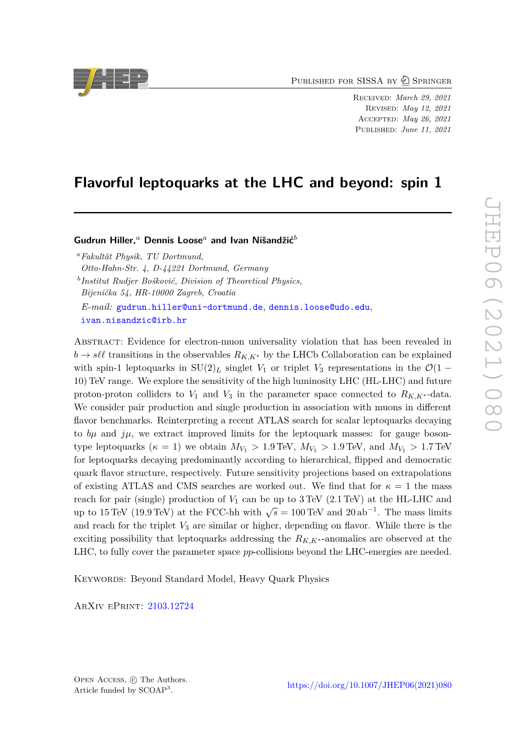 JHEP06(2021)080 − Tev (1 7 -Data