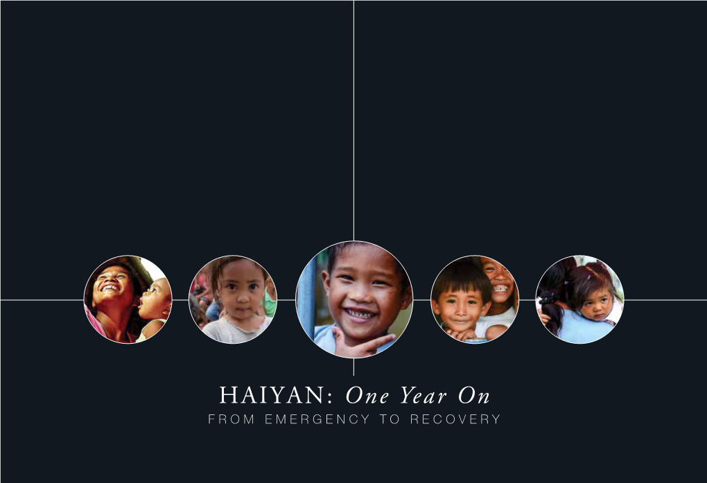 HAIYAN: One Year On