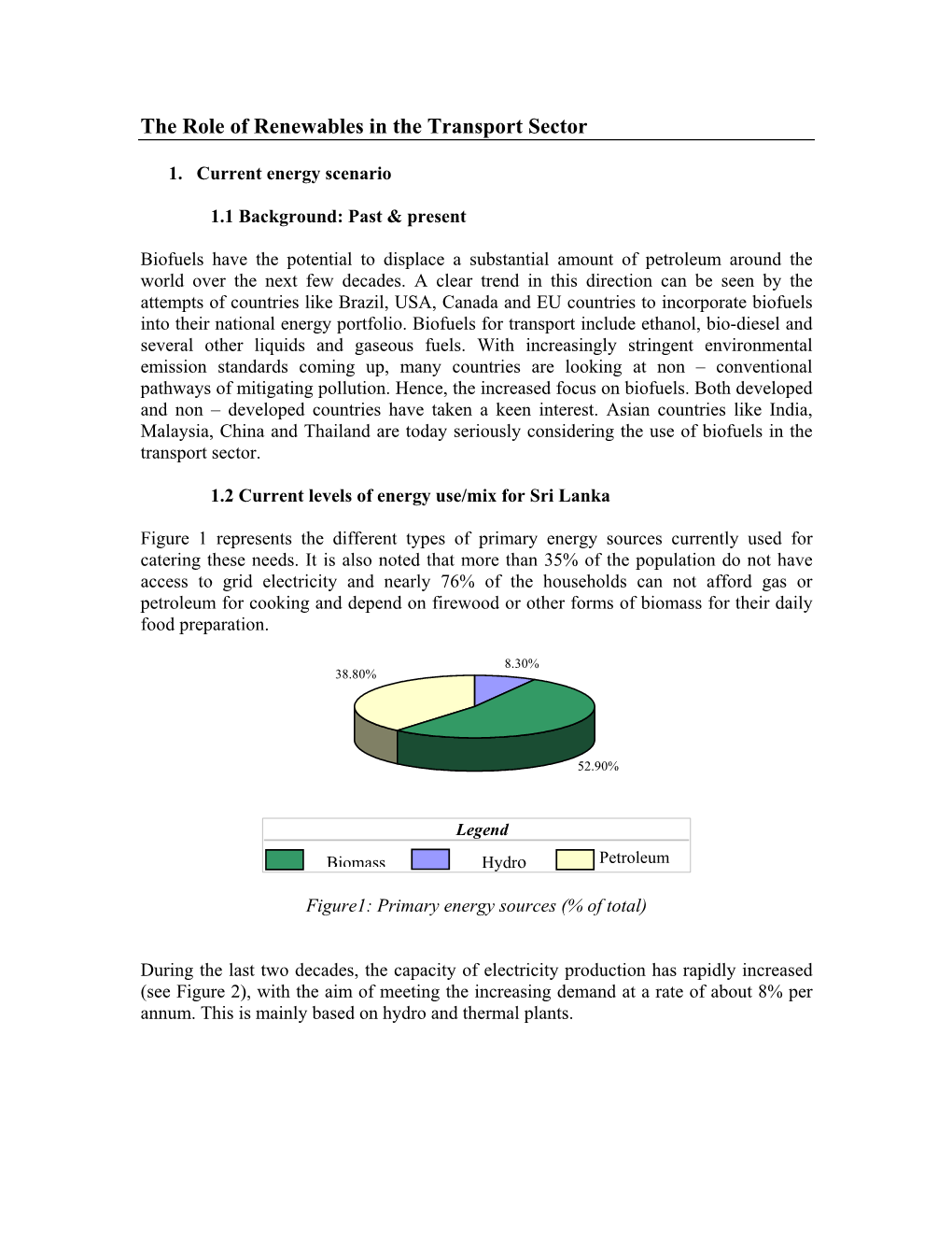 Transport Sector