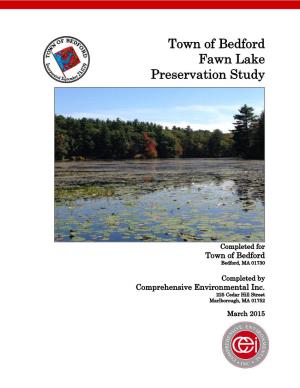 Town of Bedford Fawn Lake Preservation Study